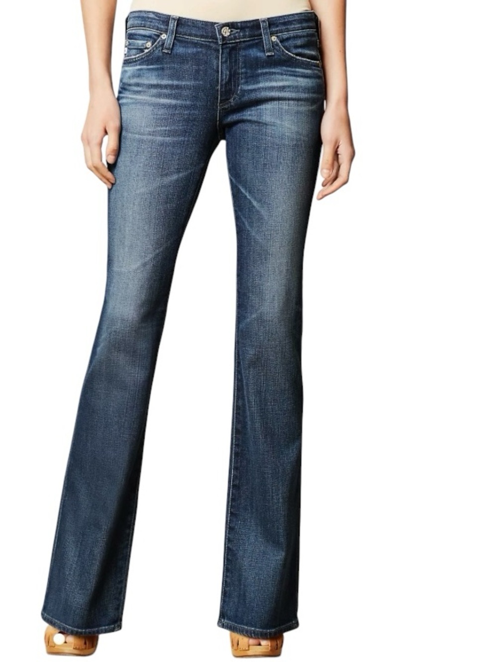 AG Adriano Goldschmied Bootcut Jeans 28P Petite Dark Wash Classic Denim Y2K